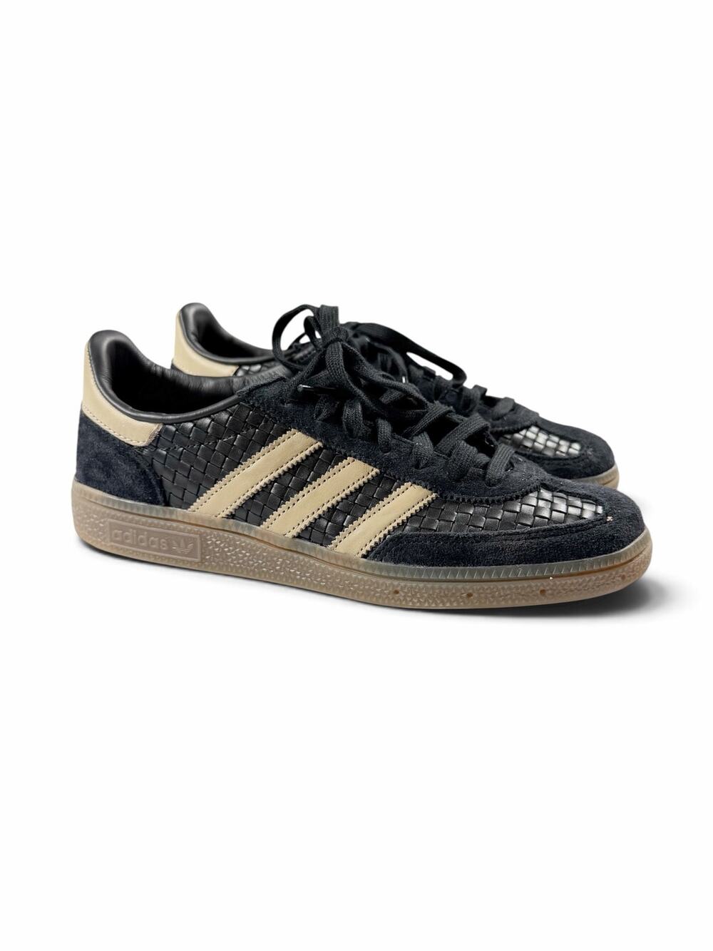 Adidas Handball Spezial Basket Weave Black Trace Khaki Gum Men’s Size 7 KI8688